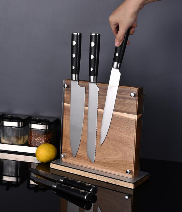 Double-Sided Magnetic Knife Holder with Acrylic Cover