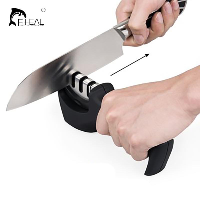 Kitchen Knife Sharpener: Three Stages, One Direction