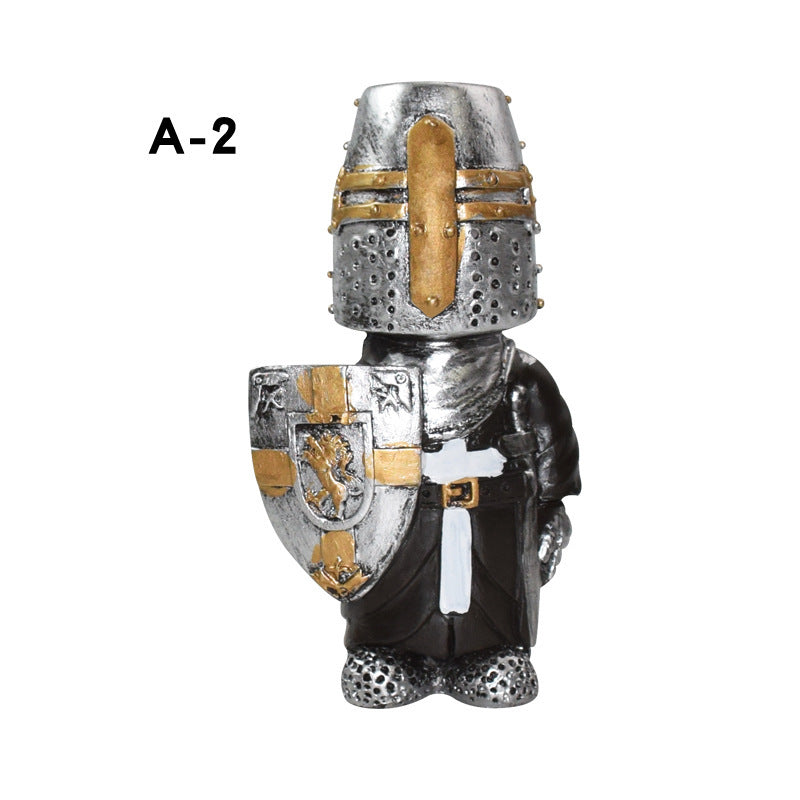 Knight Gnome Garden Ornament – Medieval Fantasy Decor