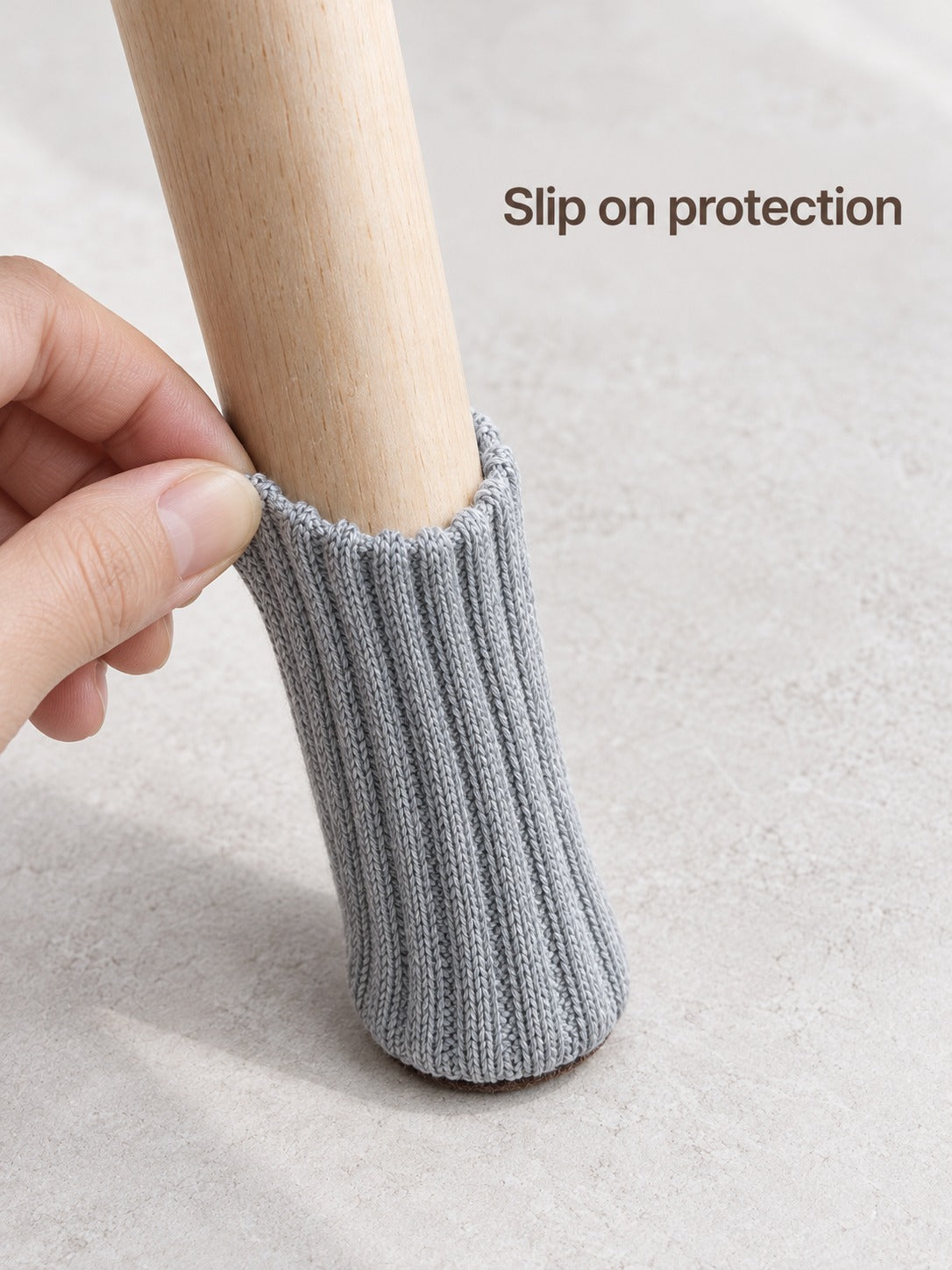 Knitted Chair Leg Covers That Stop Floor Scratches