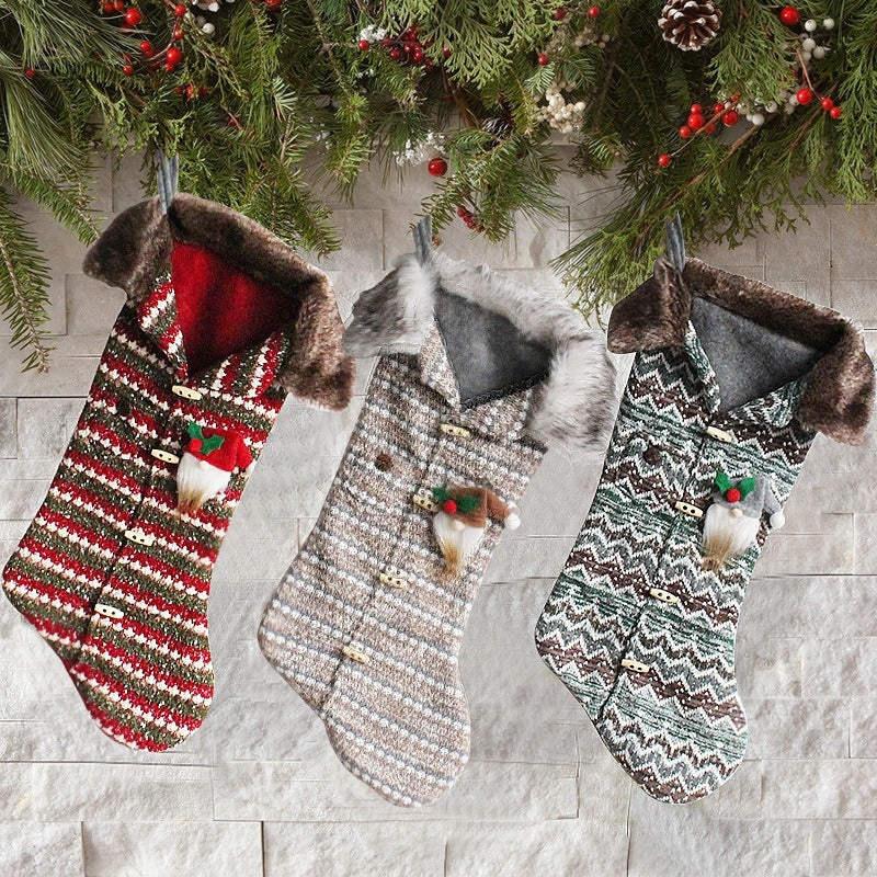 Knitted Christmas Stockings for Cozy Holiday Displays