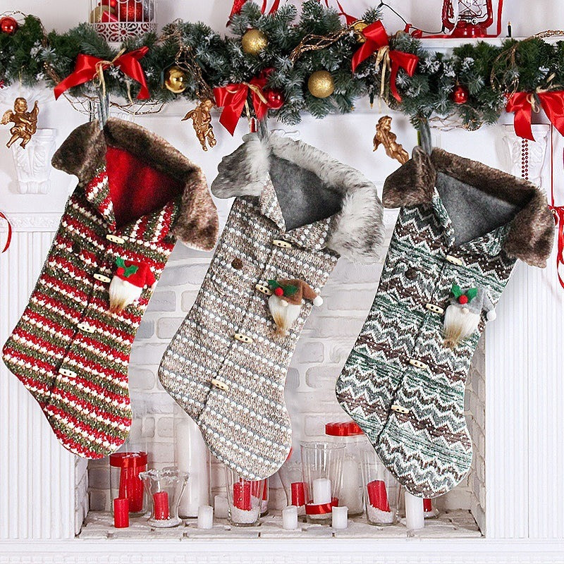 Knitted Christmas Stockings for Cozy Holiday Displays
