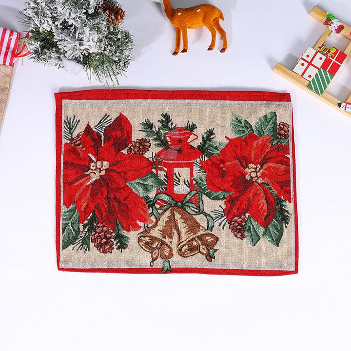 Woven Christmas Placemat for Cheerful Holiday Tables