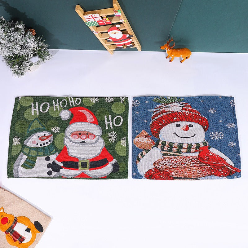 Woven Christmas Placemat for Cheerful Holiday Tables