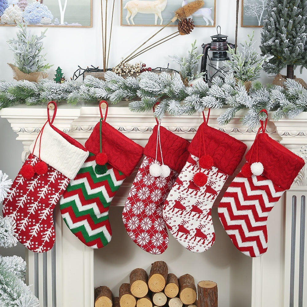 Knitted Christmas Stocking For Small Gifts & Treats