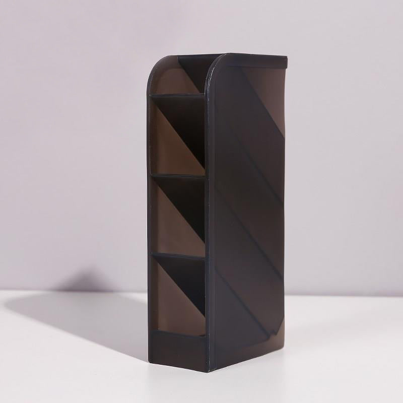 Ins Style Angled Desk Pen Holder with 4 Compartments