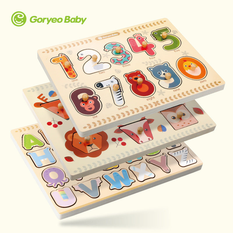 Toddler Wooden Puzzle Board for Screen-Free Learning