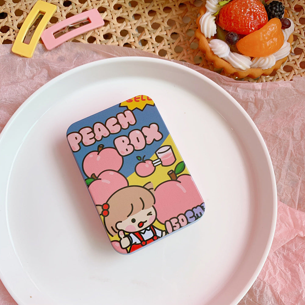 Cute Bear Metal Tin Box for Desk and Sticker Storage