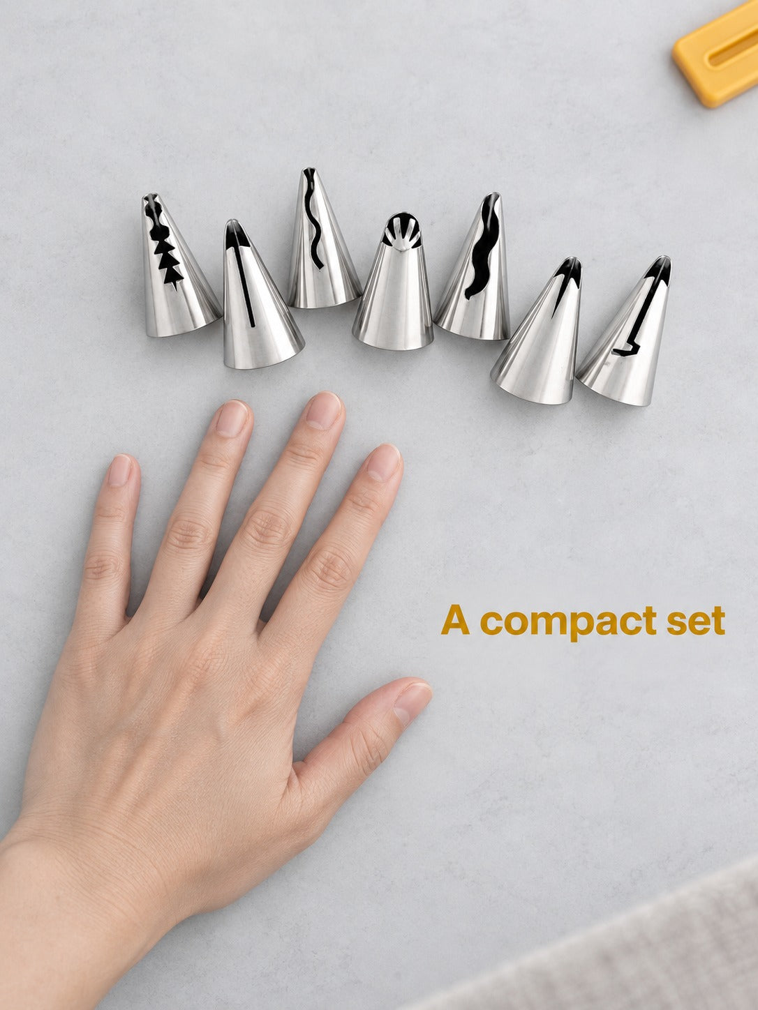 Korean Piping Tips Set: 7 Stainless Steel Nozzles