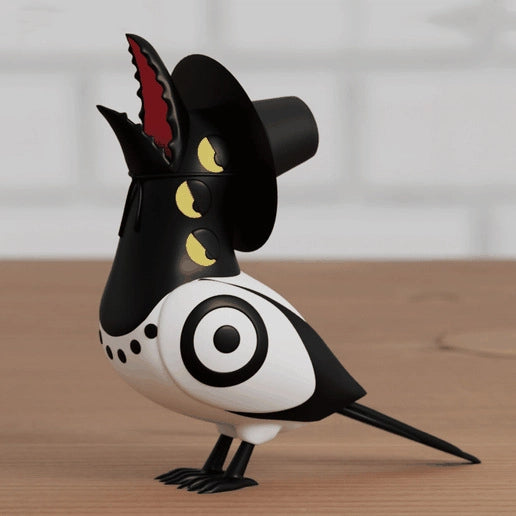 Kpop Witch Bird Ornament Set for Gothic Shelf Displays