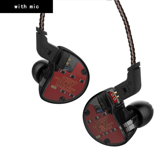 KZ ZS10 Hybrid In-Ear Headphones, Punchy HiFi Bass