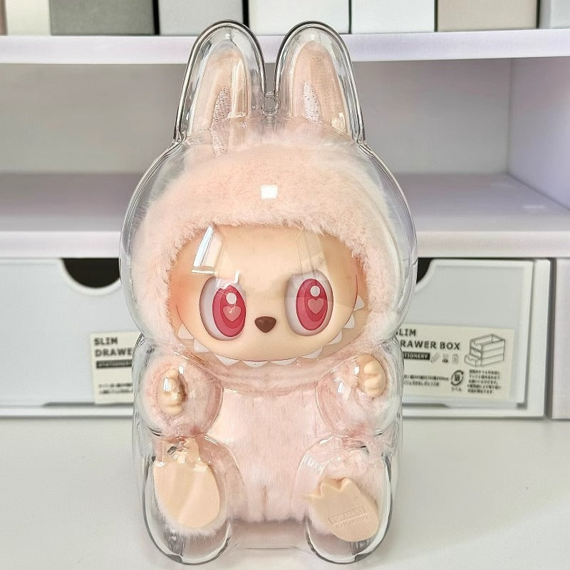Labubu Acrylic Protective Case for Dust-Free Display