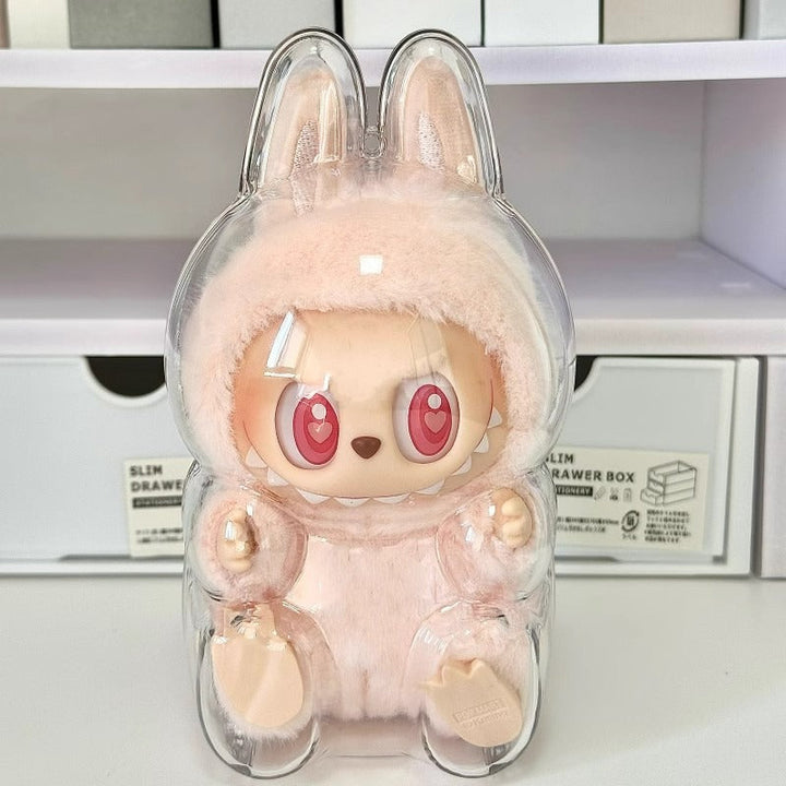 Labubu Acrylic Protective Case for Dust-Free Display