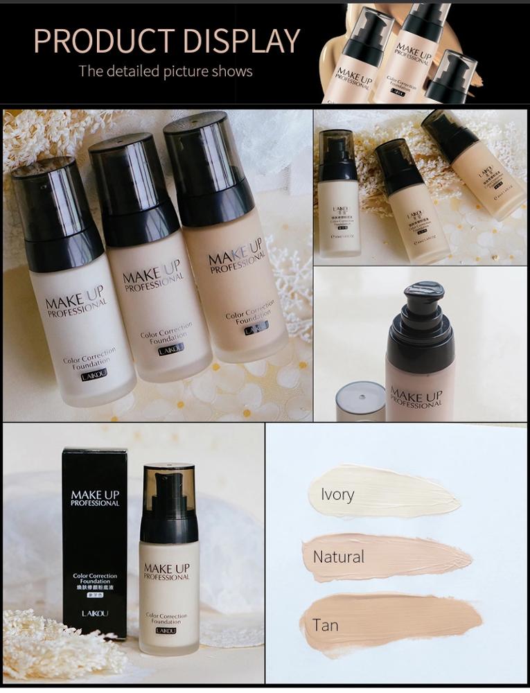 Color Correction Foundation for Natural 8-Hour Wear