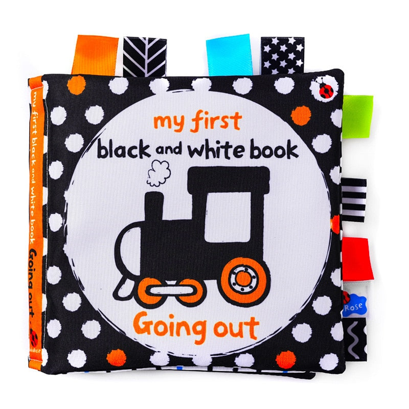 Baby Cloth Book for High-Contrast Sensory Discovery