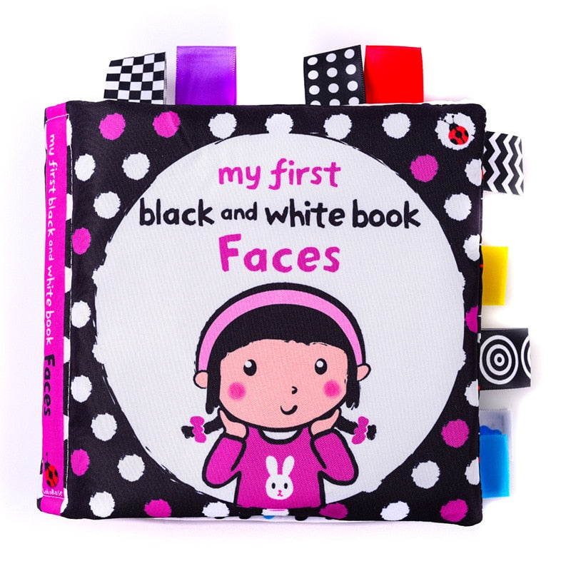 Baby Cloth Book for High-Contrast Sensory Discovery