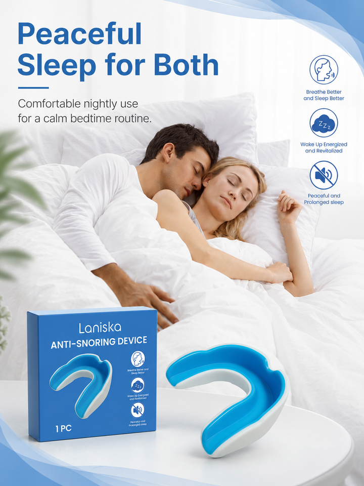 Anti-Snoring Device — Gentle Overnight Jaw Support