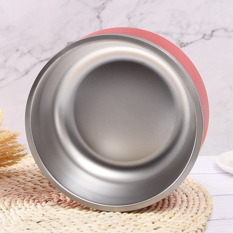 Large Stainless Steel Dog Bowl for Stable Feeding