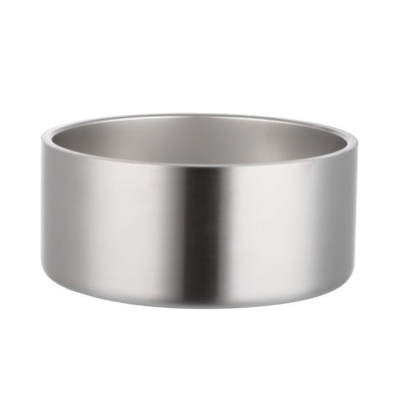 Large Stainless Steel Dog Bowl for Stable Feeding