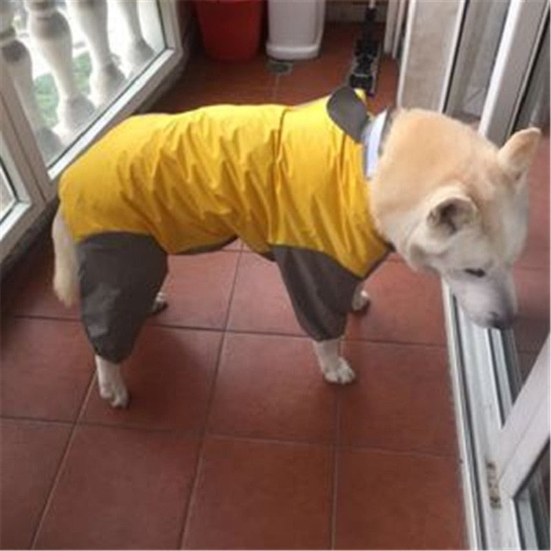 Dog Raincoat: Full-Body Waterproof Rain Protection
