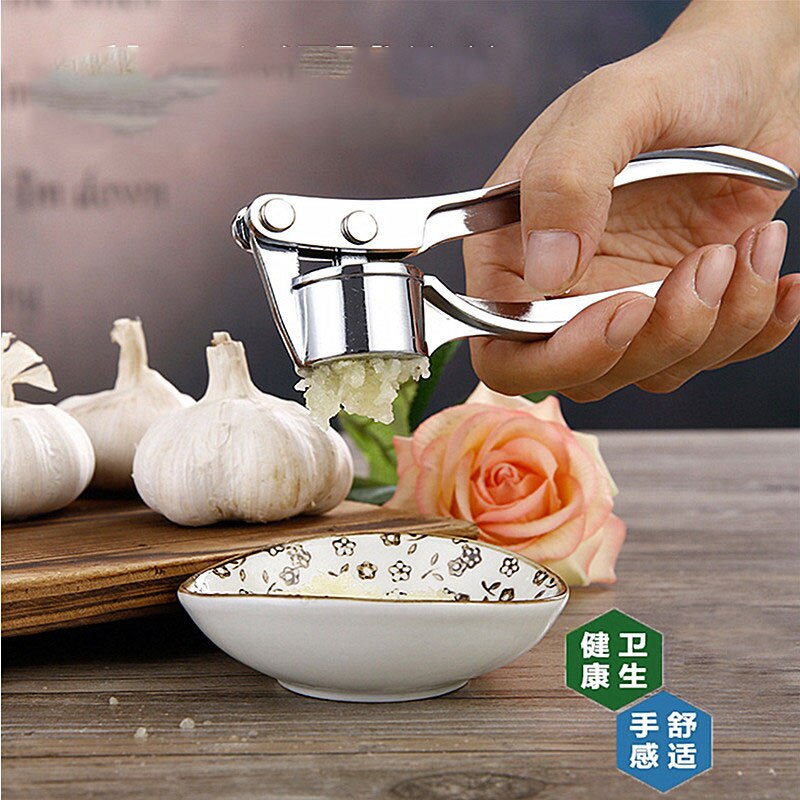 Stainless Steel Garlic Press for Smooth Garlic Paste