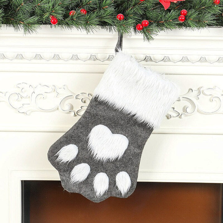Dog Paw Christmas Stockings for Cozy Holiday Gifting