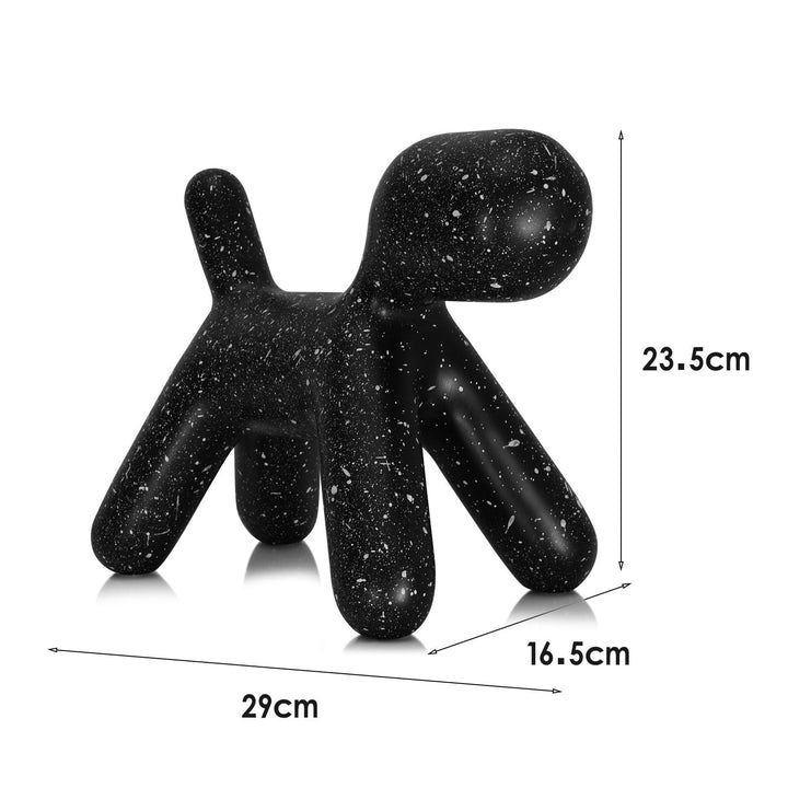 Large Spotted Dog Resin Ornament for Modern Home Decor