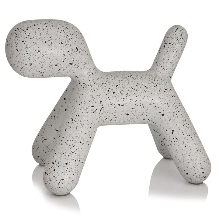 Large Spotted Dog Resin Ornament for Modern Home Decor