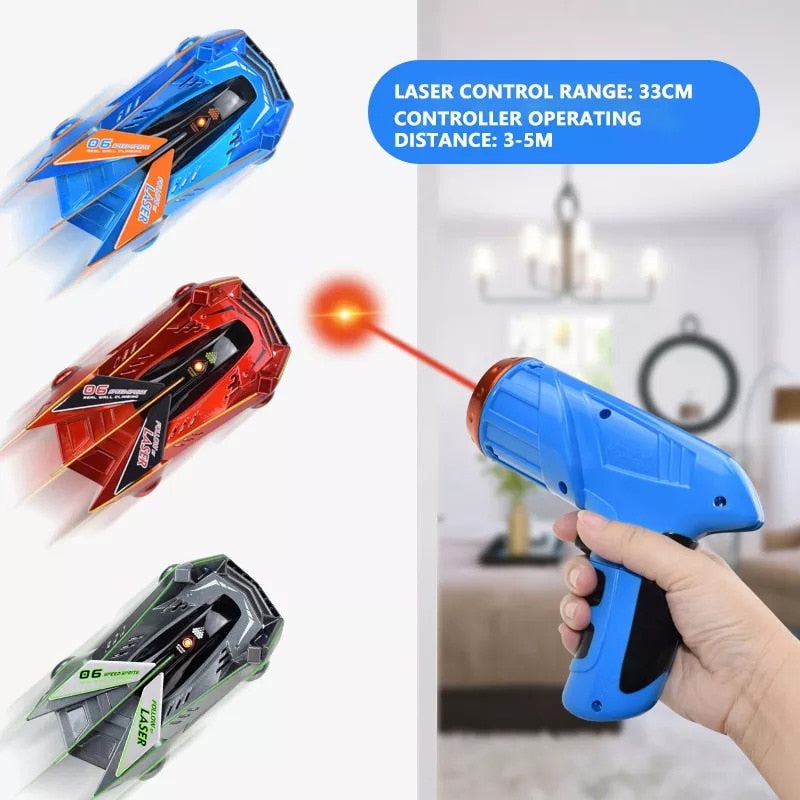 Laser Wall Climbing RC Car: Indoor Stunt Racing Fun