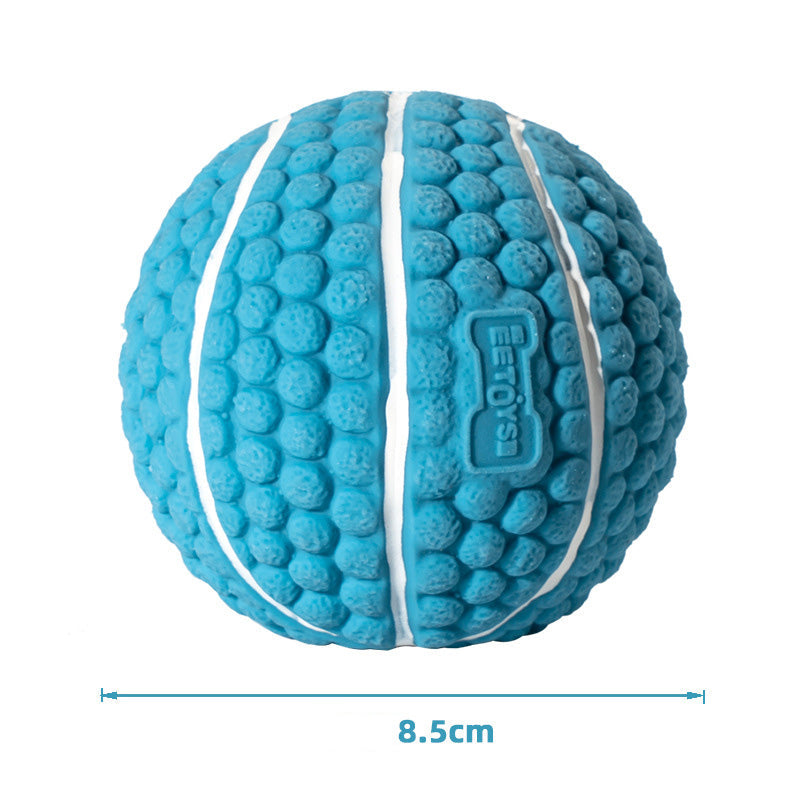 Textured Latex Dog Ball for Fetch, Chew & Boredom