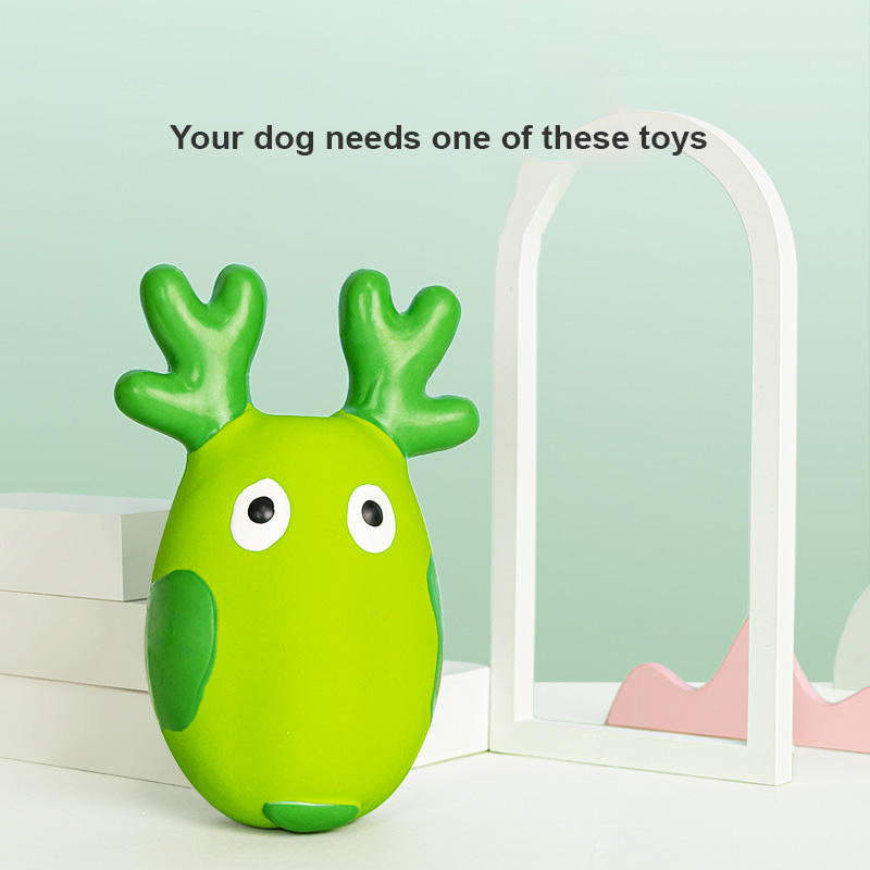 Squeaky Latex Dog Toy for Interactive Chewing Play