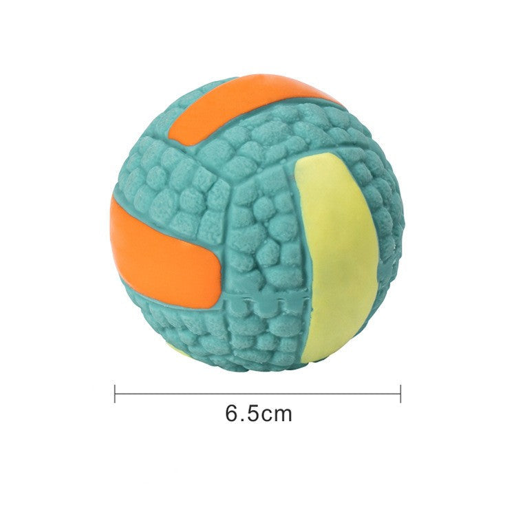 Textured Latex Sound Balls for Interactive Dog Play