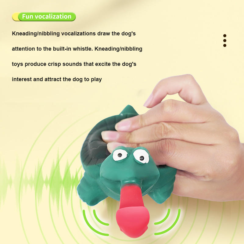 Interactive Dog Toy With Retractable Tongue & Whistle