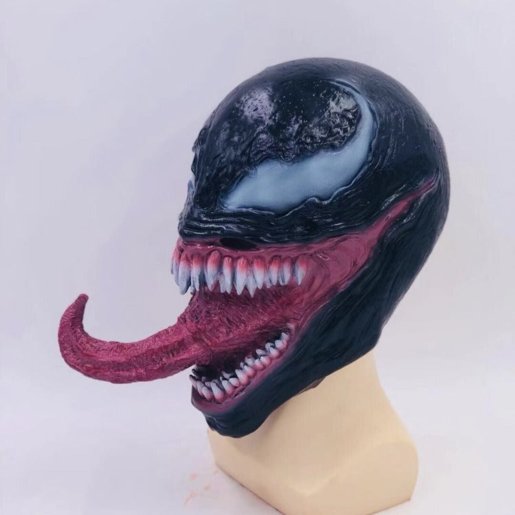 Venom Latex Cosplay Mask With Full-Head Character Look
