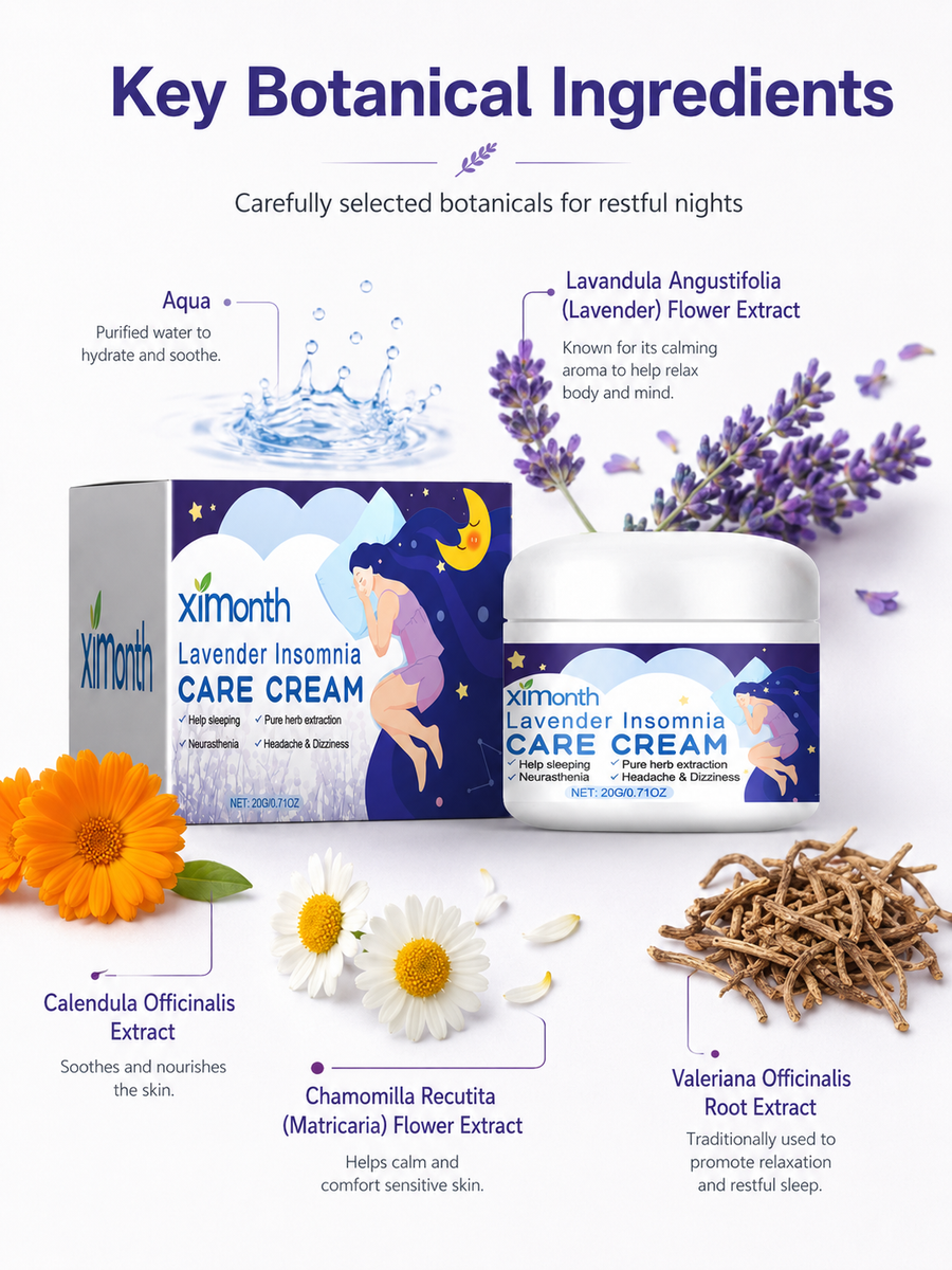 Lavender Sleep Cream – Natural Insomnia Relief