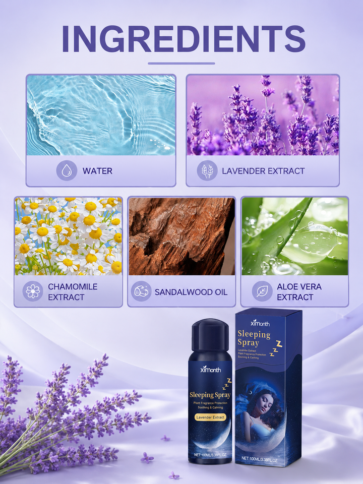 Lavender Sleep Spray — Soothing Aromatherapy Mist for Deeper Rest