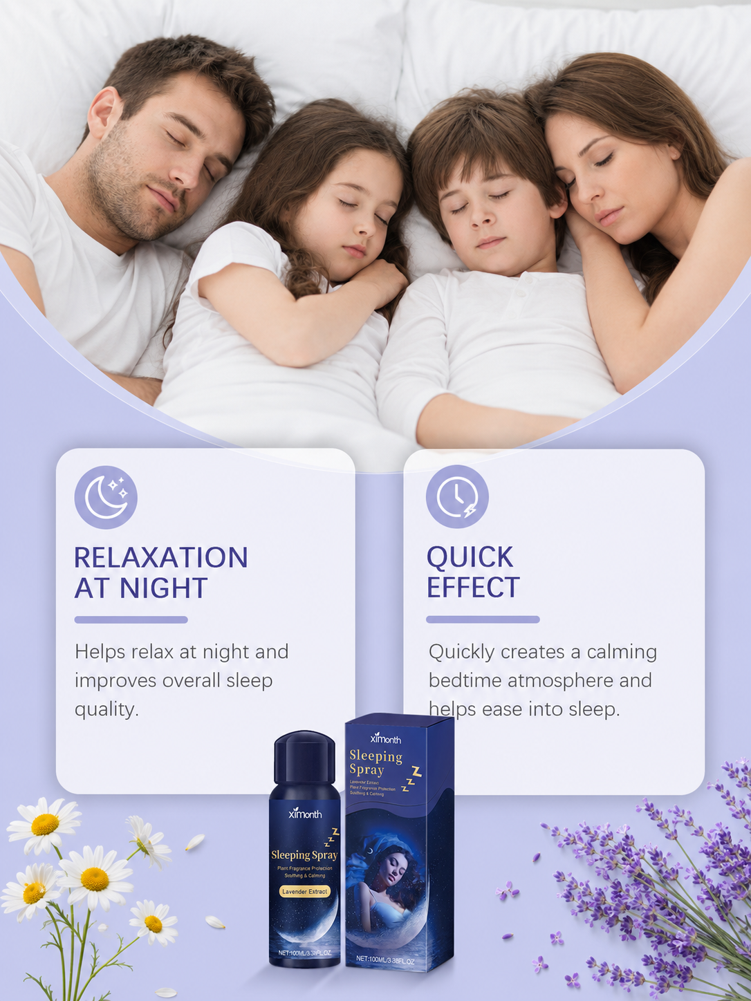 Lavender Sleep Spray — Soothing Aromatherapy Mist for Deeper Rest