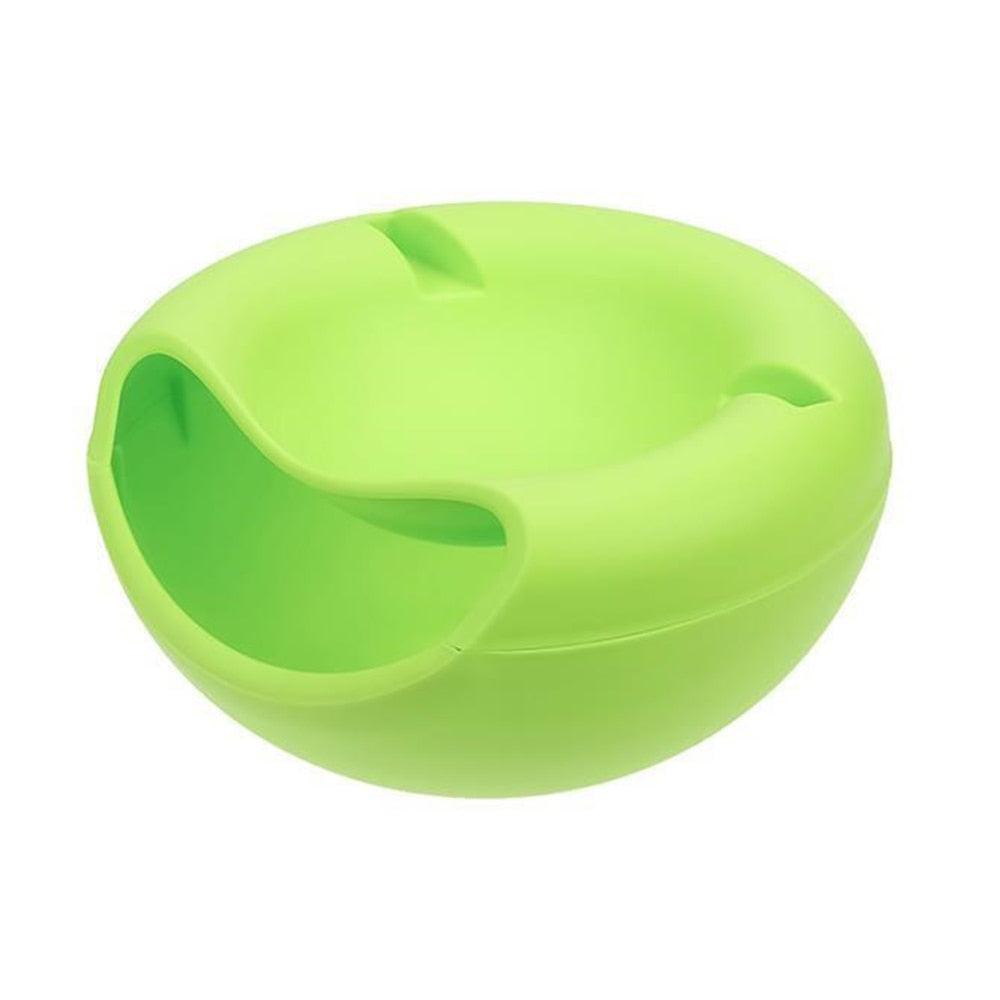 Snack Bowl with Phone Stand and Separate Shell Tray