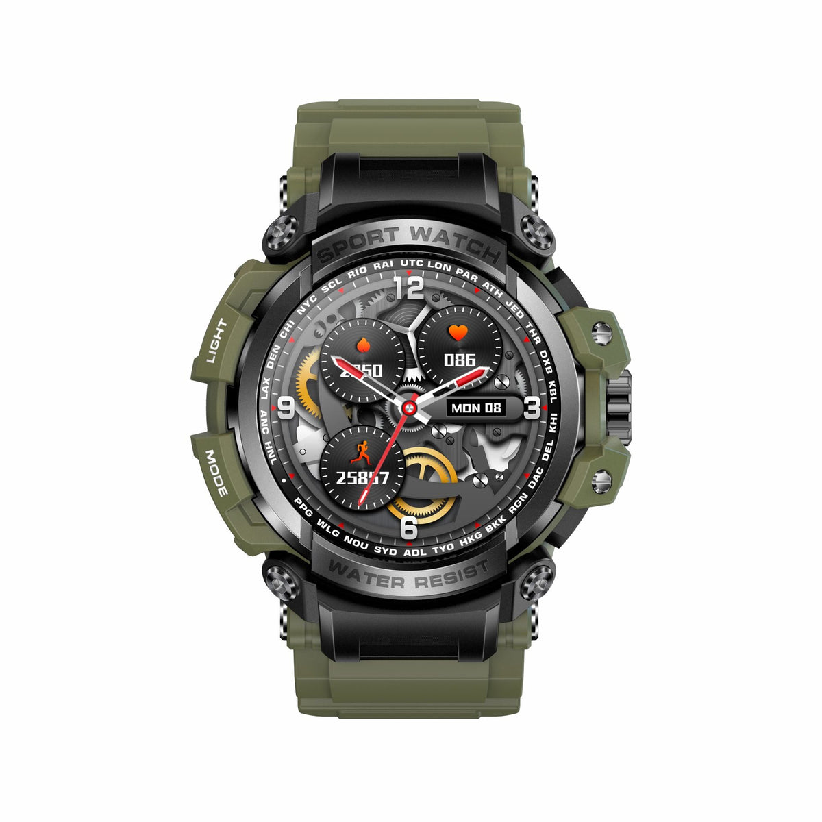 Rugged Outdoor Smartwatch With Heart Rate Tracking