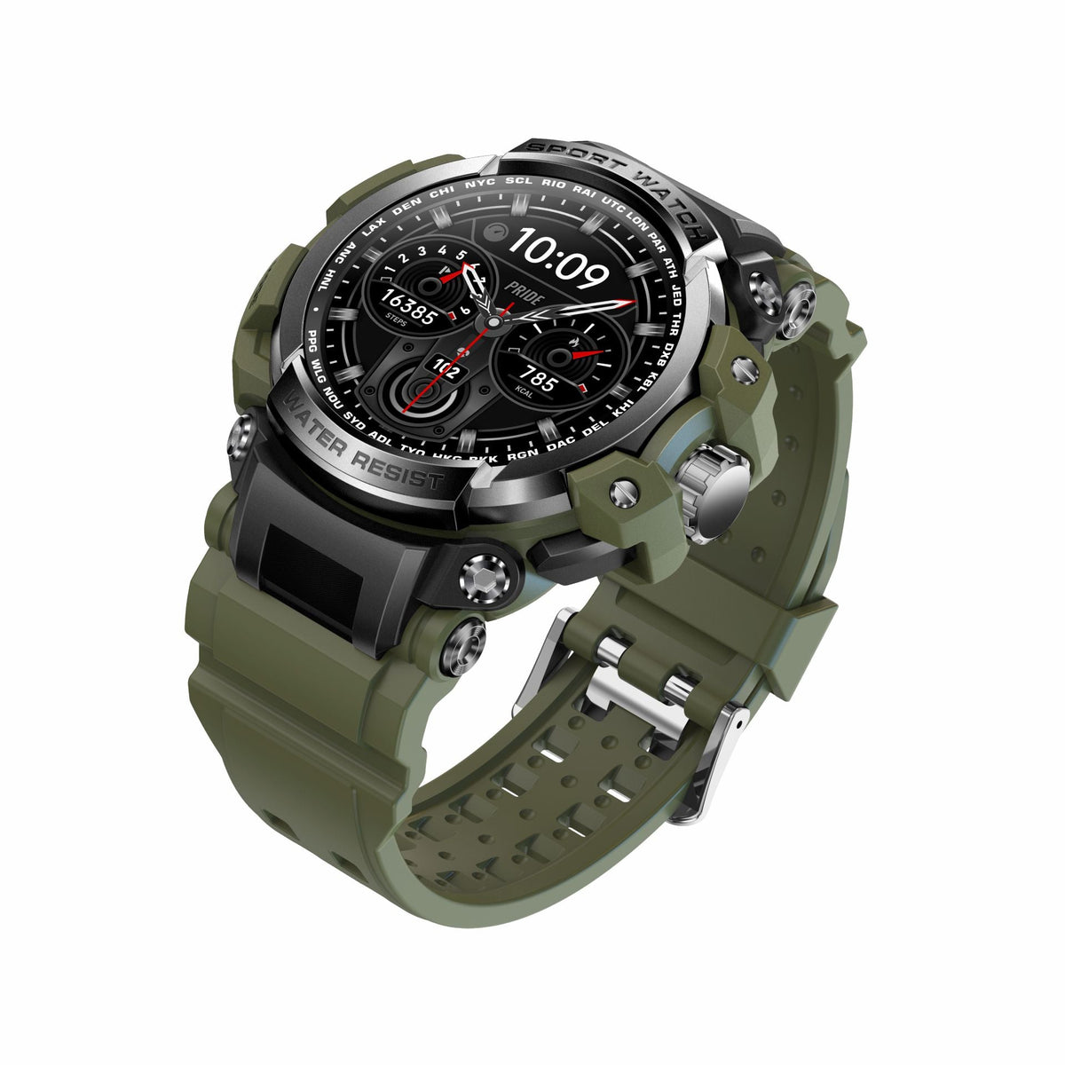 Rugged Outdoor Smartwatch With Heart Rate Tracking