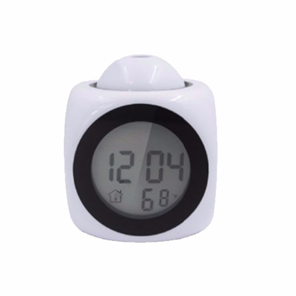 Projection Alarm Clock with Room Temperature Display