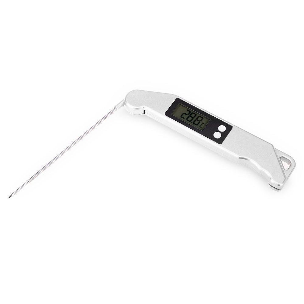 Digital Food Thermometer with Folding Probe and LCD