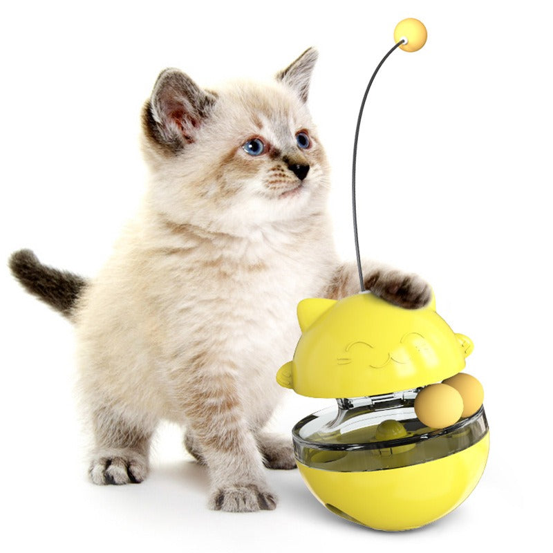 Interactive Rolling Cat Toy for Indoor Play & Stimulation