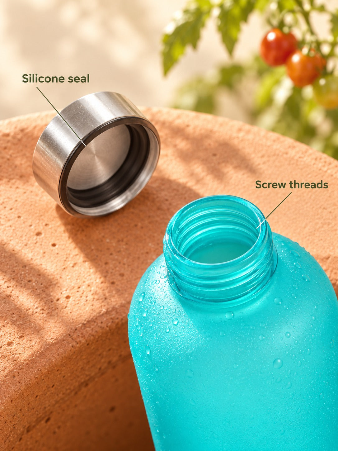 Leakproof 1L Tritan Water Bottle With Time Markers