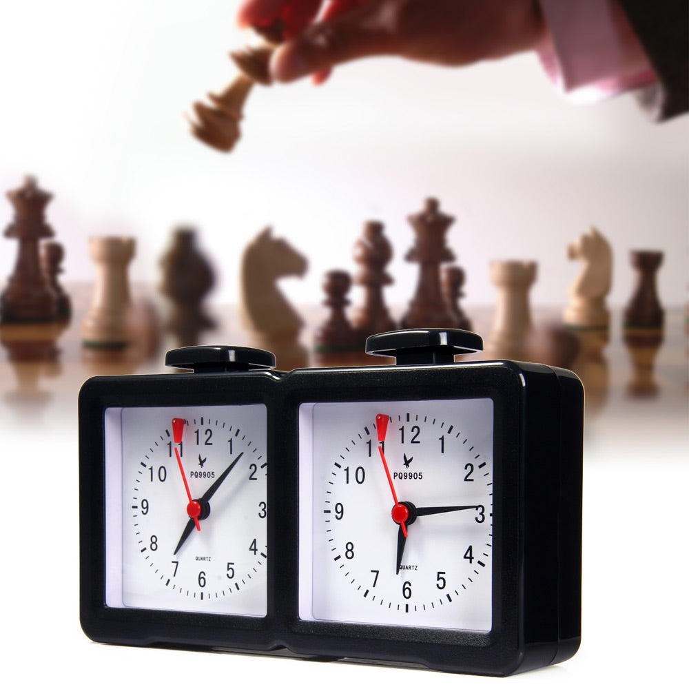 Chess Timer Dual Analog Count-Up Countdown Competition Clock