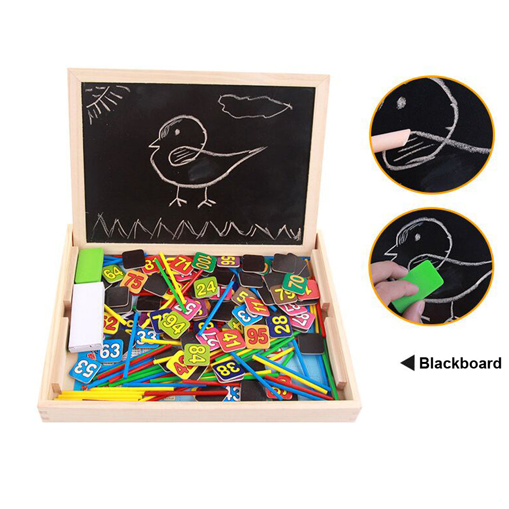 Wooden Math Learning Box for Hands-On Early Arithmetic