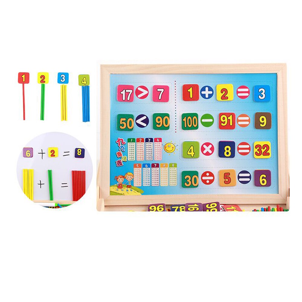 Wooden Math Learning Box for Hands-On Early Arithmetic