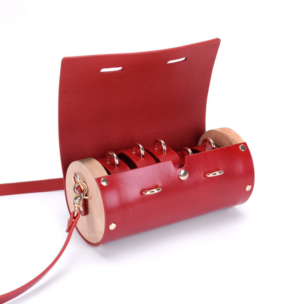 Leather Restraint Set for Couples With Adjustable Cuffs