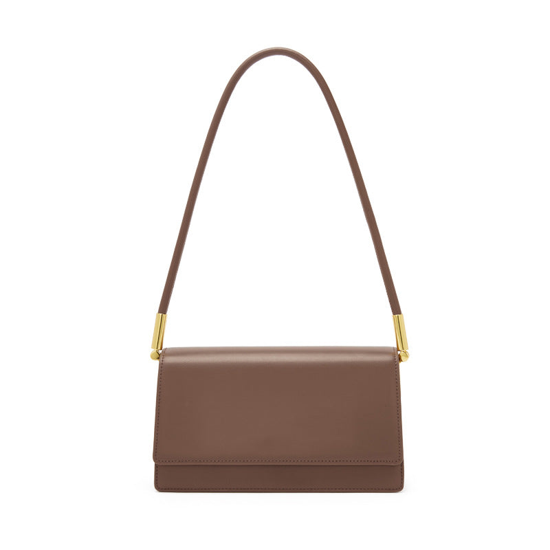 Leather Shoulder Bag for Polished Retro Everyday Style