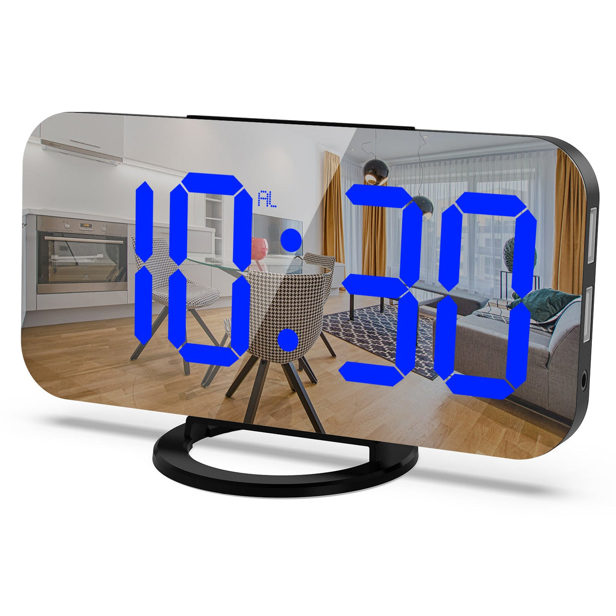 Digital Alarm Clock With USB Charging & Auto Dimming